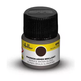Heller Acrylic Colour 010 Service Brown barna fényes akrilfesték 12 ml – Heller H9010