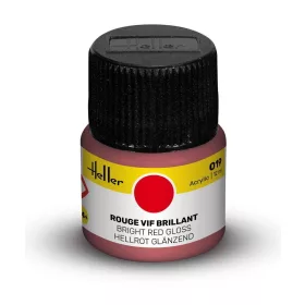 Heller Acrylic Colour 019 élénkpiros fényes akrilfesték 12 ml – Heller H9019