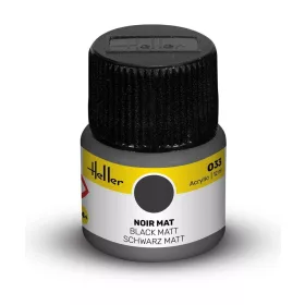 Heller Acrylic Colour 033 fekete matt akrilfesték 12 ml – Heller H9033