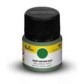 Heller Acrylic Colour 101 középzöld matt akrilfesték 12 ml – Heller H9101