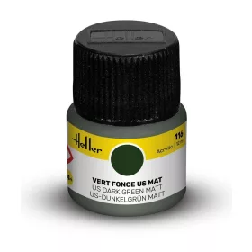 Heller Acrylic Colour 116 amerikai sötétzöld matt akrilfesték 12 ml – Heller H9116