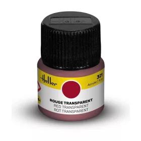 Heller Acrylic Colour 321 piros átlátszó akrilfesték 12 ml – Heller H9321
