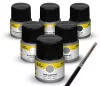 Heller Acrylic Colour polgári repülőgépek festékszett 6×12 ml + ecset – Heller H9401