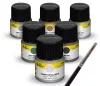 Heller Acrylic Colour katonai repülőgépek festékszett 6×12 ml + ecset – Heller H9402