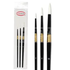   Munkácsy tűhegyű fehér szintetikus ecsetkészlet (2-6-10) - 501R
