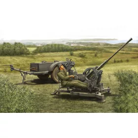   HobbyBoss 2 cm Flak38 késői változat/Sd. Ah 51 1:35 makett