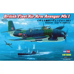   HobbyBoss brit Fleet Air Arm Avenger Mk 1 1:48 repülőgép makett