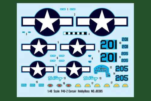 HobbyBoss F4U-2 Corsair 1:48 repülőgép makett