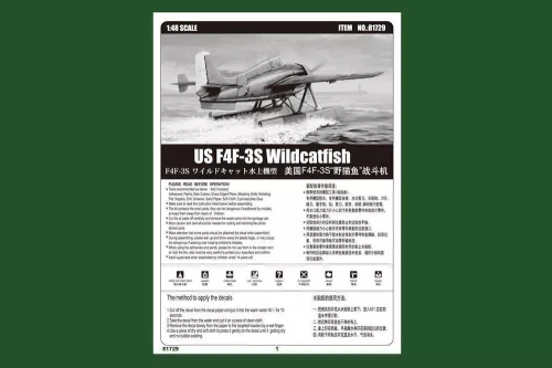 HobbyBoss amerikai F4F-3S Wildcatfish 1:48 repülőgép makett