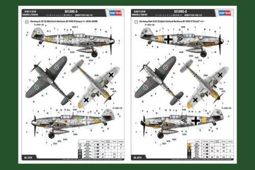 HobbyBoss Bf109G-6 1:48 repülőgép makett