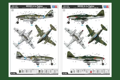 HobbyBoss ME262 vadászgép 1:18 makett