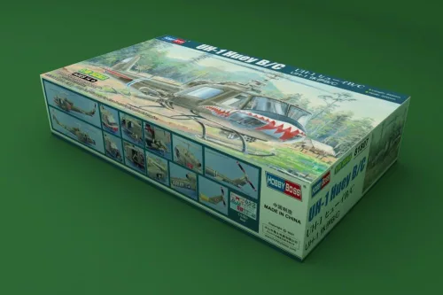 HobbyBoss UH-1 Huey B/C 1:18 helikopter makett