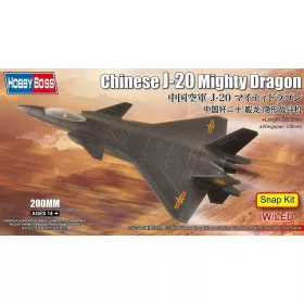   HobbyBoss kínai J-20 Mighty Dragon Plug-kit repülőgép makett