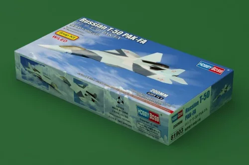 HobbyBoss orosz T-50 PAK-FA Plug-kit repülőgép makett