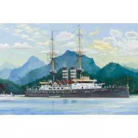HobbyBoss japán csatahajó Mikasa 1902 1:200 makett