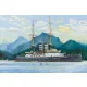 HobbyBoss japán csatahajó Mikasa 1902 1:200 makett
