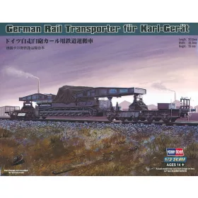   HobbyBoss német Karl-Gerät vasúti szállítókocsi 1:72 vasúti makett