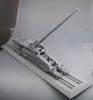 HobbyBoss német 80 cm K(E) vasúti löveg Dora 1:72 vasúti makett