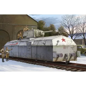 HobbyBoss szovjet páncélvonat 1:72 vasúti makett