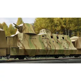   HobbyBoss Geschützwagen tüzérségi vasúti kocsi 1:72 vasúti makett