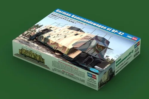 HobbyBoss német BP-42 parancsnoki vasúti kocsi 1:72 vasúti makett