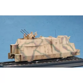   HobbyBoss Kanonen- und Flakwagen löveg- és légvédelmi vasúti kocsi 1:72 vasúti makett