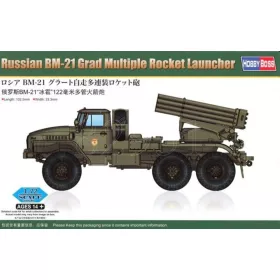   HobbyBoss orosz BM-21 Grad rakéta-sorozatvető 1:72 rakéta-/légvédelmi rendszer makett