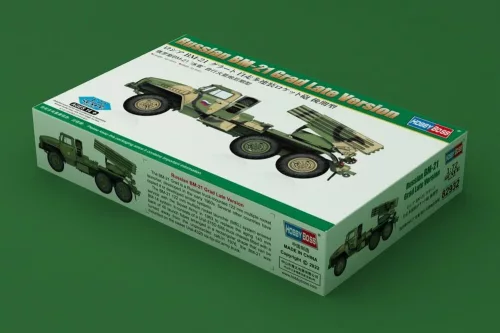 HobbyBoss orosz BM-21 Grad késői változat 1:72 katonai jármű makett