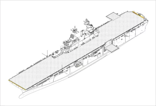 HobbyBoss USS Wasp LHD-1 1:700 hajómakett