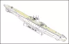 HobbyBoss DKM haditengerészet Type VII-A U-Boat 1:350 tengeralattjáró makett