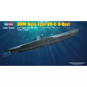   HobbyBoss német haditengerészet Type VII-C U-Boat 1:350 tengeralattjáró makett