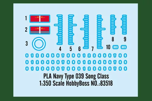 HobbyBoss PLA haditengerészet Type 039 Song Class 1:350 tengeralattjáró makett