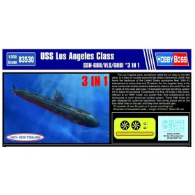   HobbyBoss USS Los Angeles Class SSN-688/VLS/688I 1:350 tengeralattjáró makett