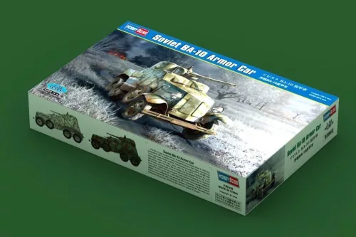 HobbyBoss szovjet BA-10 Armor Car 1:35 harcjármű makett