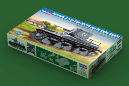 HobbyBoss német 3.7 cm Pak 35/36 auf Pz.Kpfw 35R(f) 1:35 harcjármű makett
