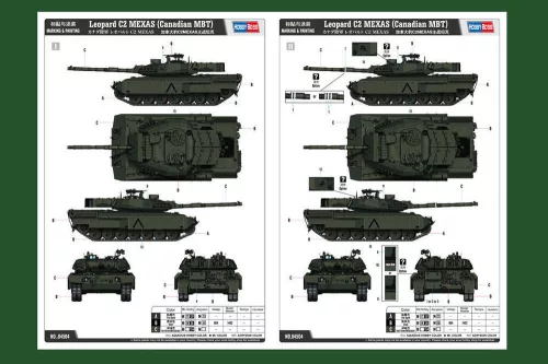 HobbyBoss Leopard C2 MEXAS (kanadai MBT) 1:35 harcjármű makett
