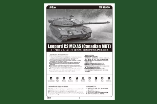 HobbyBoss Leopard C2 MEXAS (kanadai MBT) 1:35 harcjármű makett