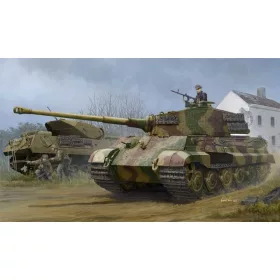   HobbyBoss Pz.Kpfw.VI Sd.Kfz.182 Tiger II (Henschel 1944 gyártás) – Zimmerit 1:35 harcjármű makett