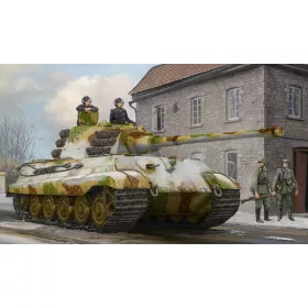   HobbyBoss Pz.Kpfw.VI Sd.Kfz.182 Tiger II (Henschel Feb-1945 gyártás) 1:35 harcjármű makett