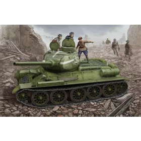   HobbyBoss szovjet T-34/85 1944 lapított tornyos harckocsi 1:48 makett