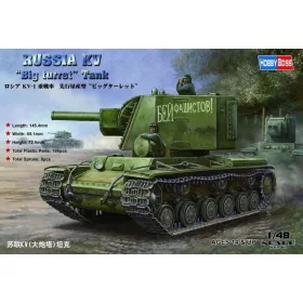HobbyBoss szovjet KV nagy tornyos harckocsi 1:48 makett