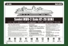 HobbyBoss szovjet MBV-2 páncélvonat késői KT-28 löveggel 1:35 vasúti makett