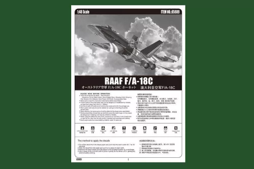 HobbyBoss RAAF F/A-18C 1:48 repülőgép makett