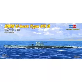   HobbyBoss DKM U-boat Type VII B 1:700 tengeralattjáró makett