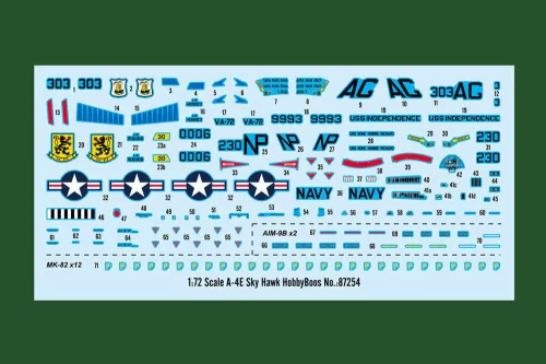 HobbyBoss A-4E Sky Hawk 1:72 repülőgép makett