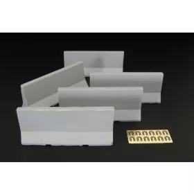   Hauler Modern concrete road barriers – 1:35 dioráma kellék makett