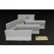 Hauler Modern concrete road barriers – 1:35 dioráma kellék makett
