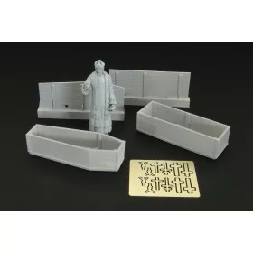 Hauler Priest w-coffins – dioráma kellék makett