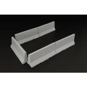   Hauler Modern concrete road barriers – 1:48 dioráma kellék makett