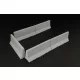 Hauler Modern concrete road barriers – 1:48 dioráma kellék makett